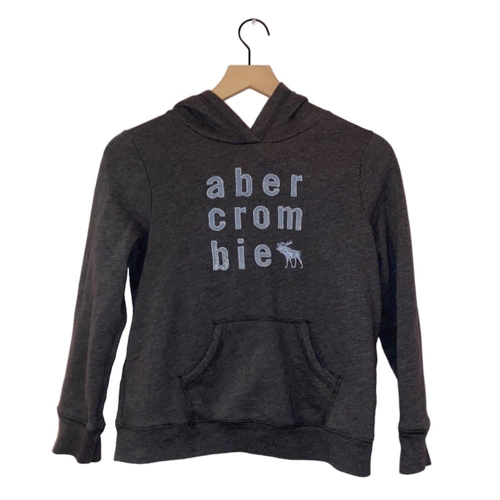 Abercrombie Kids Gray Hooded Sweatshirt Size 15/16